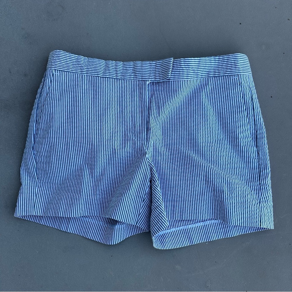 Ann Taylor Navy Striped Women's Bermudas